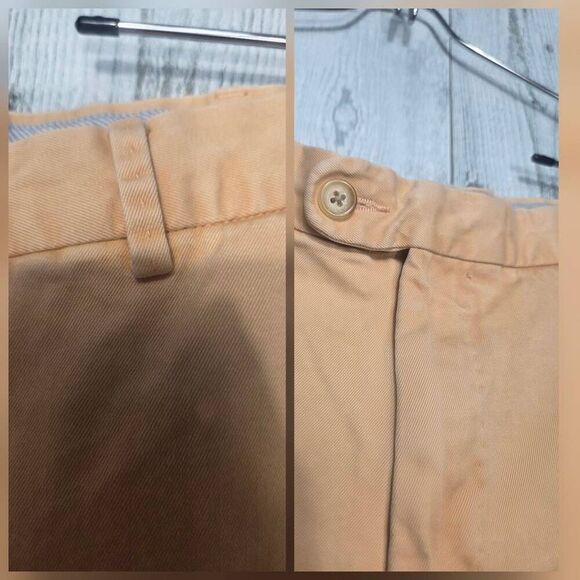 Peter Millar vtg? 100% Pima Cotton Trousers Pants in Peach Sz 34 - Picture 4 of 6